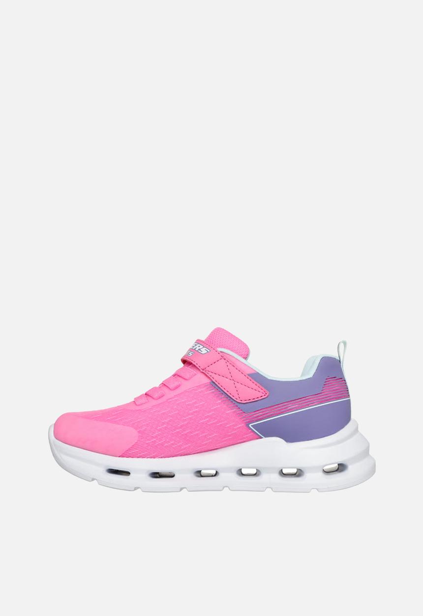 Skechers - Glide-step lights - pink synthetic/multi trim