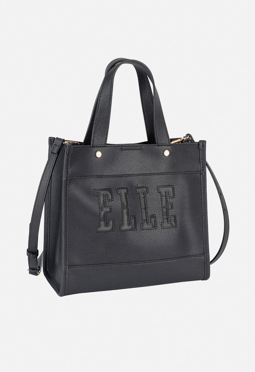 Elle - Cut Out Small Shopper - Black