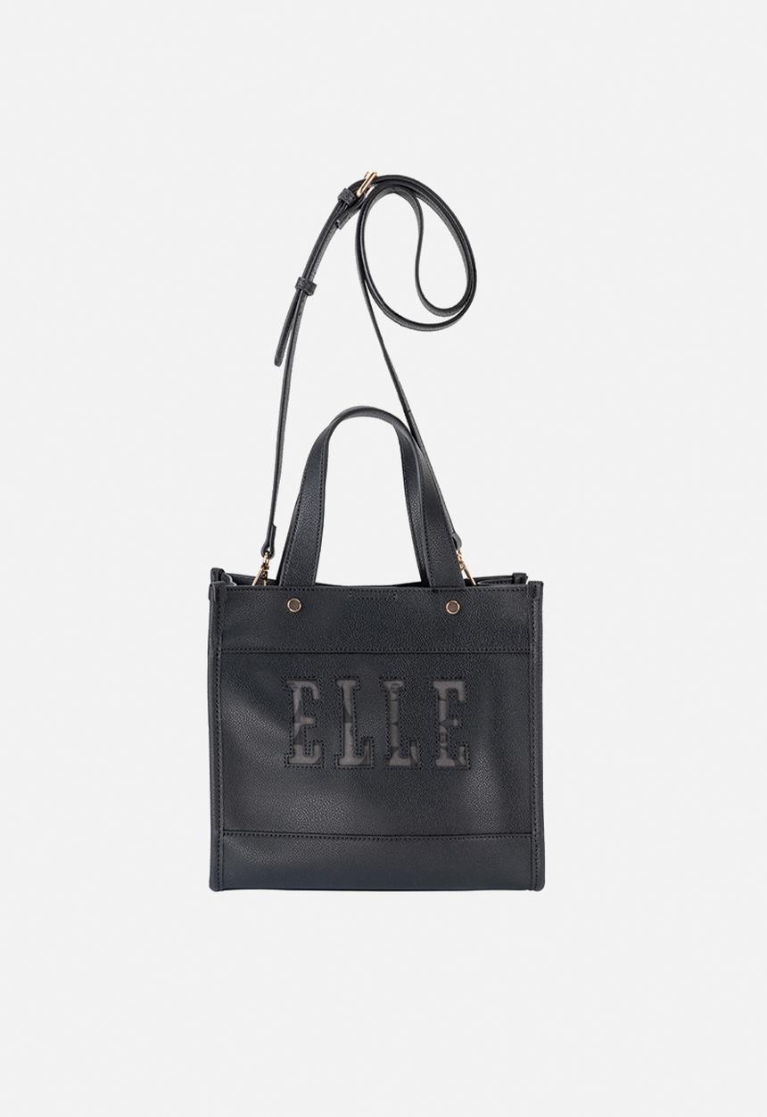 Elle - Cut Out Small Shopper - Black