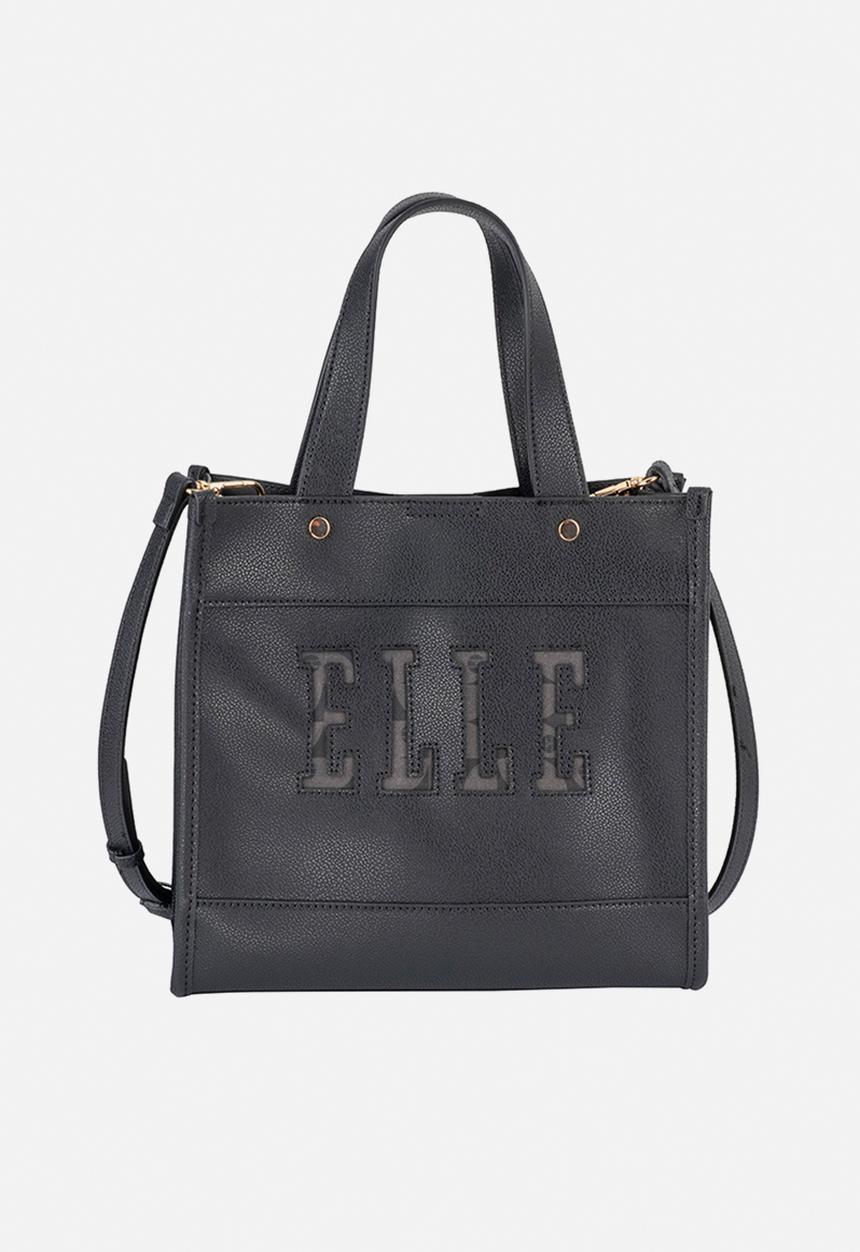 Elle - Cut Out Small Shopper - Black
