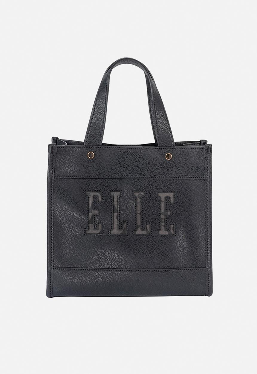 Elle - Cut Out Small Shopper - Black