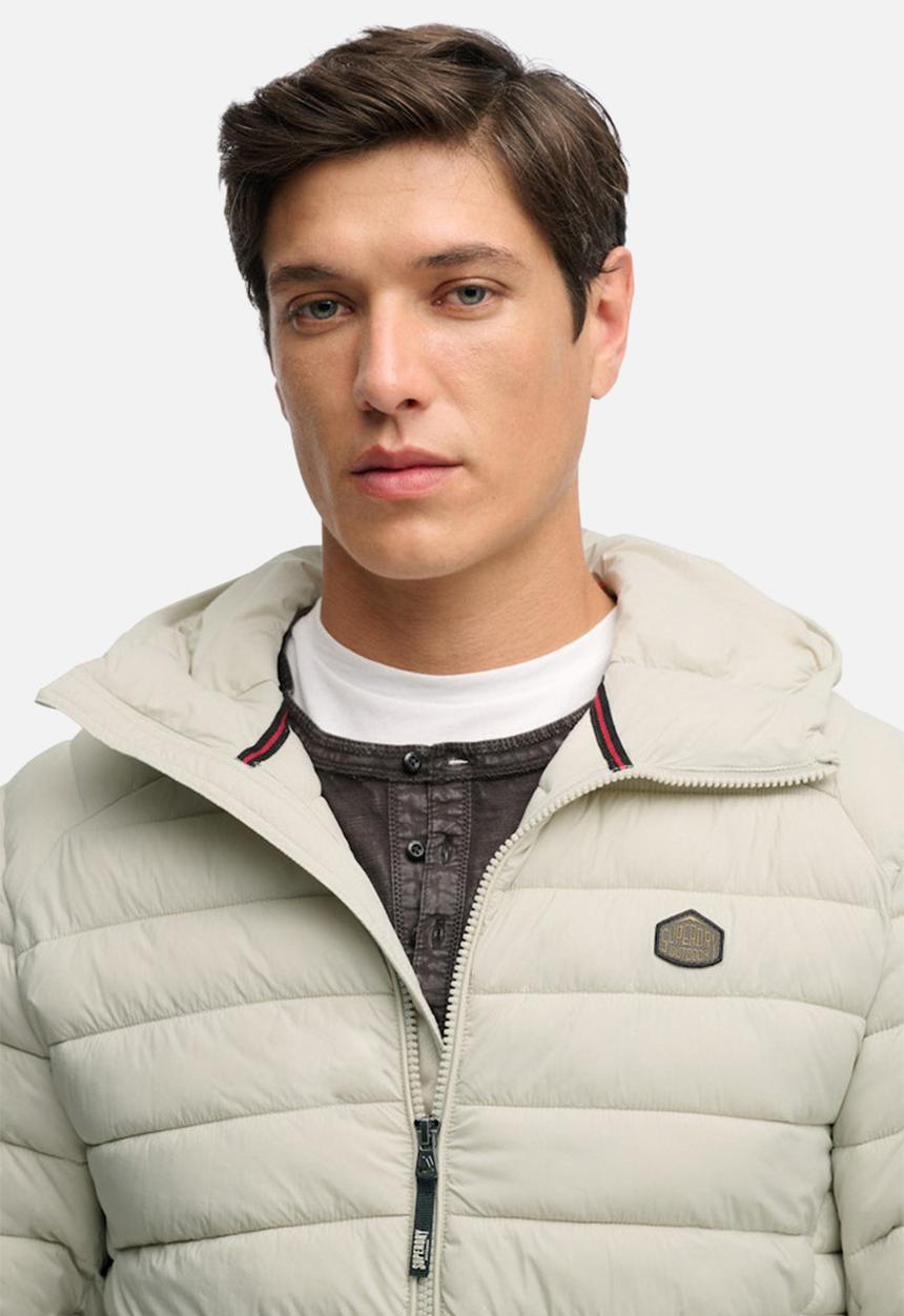Superdry. - HOODED FUJI LITE JACKET  - Light Stone Beige