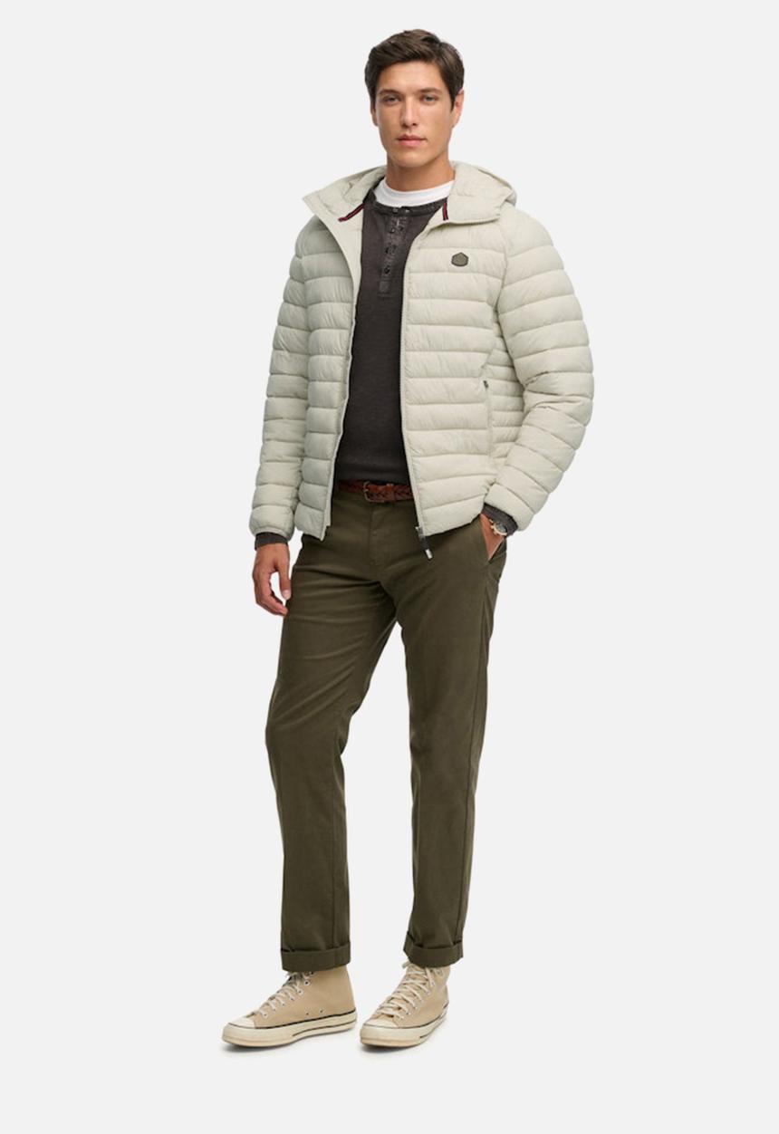 Superdry. - HOODED FUJI LITE JACKET  - Light Stone Beige