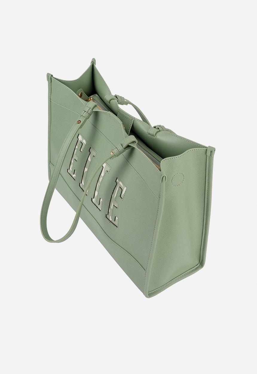 Elle - Cut Out Tote - Green