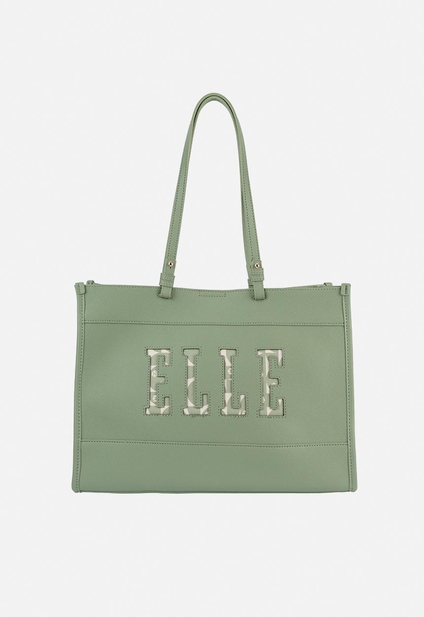 Elle - Cut Out Tote - Green
