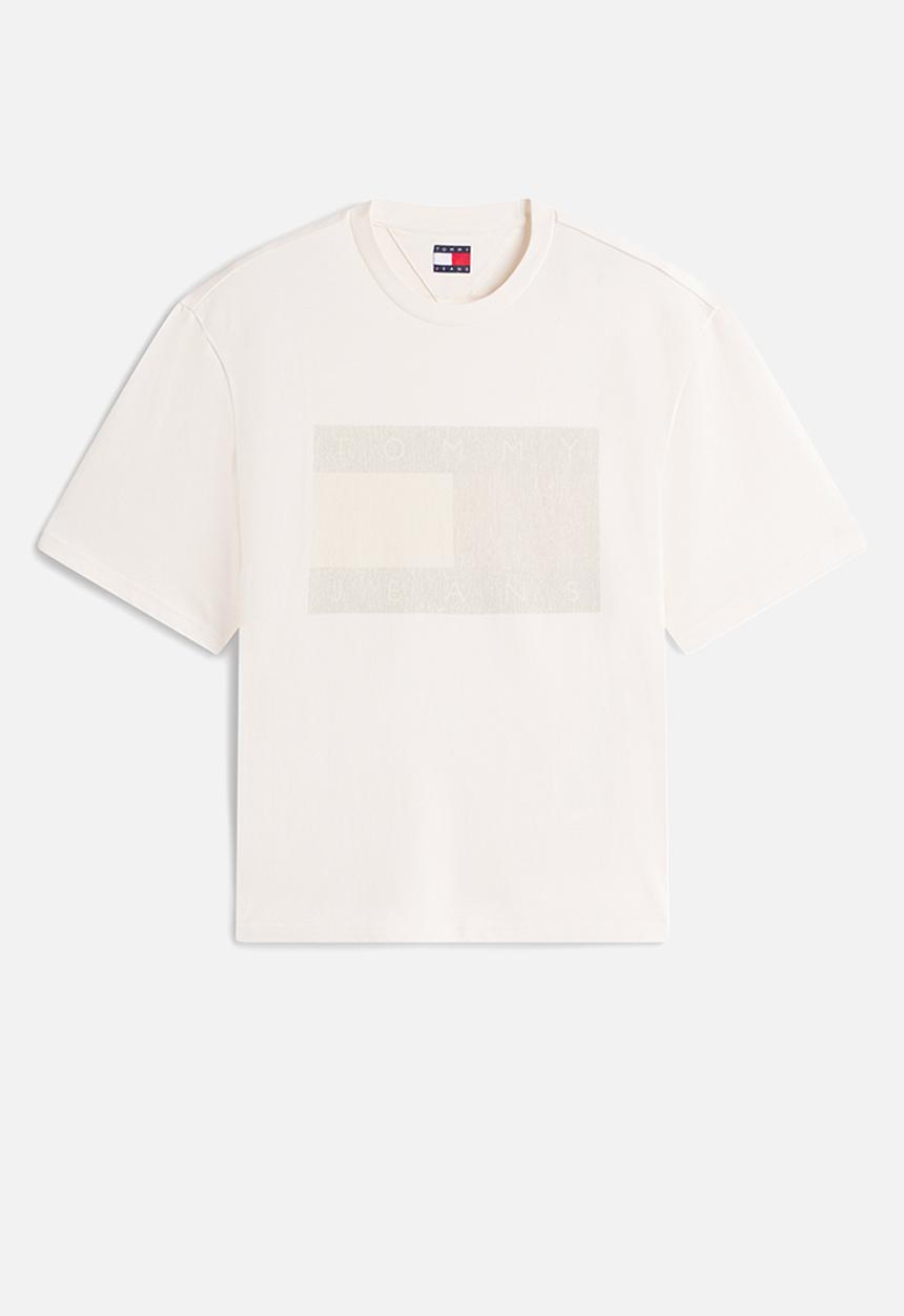 Tommy Hilfiger - Tjm 90S Distressed Flag Tee - Ancient White