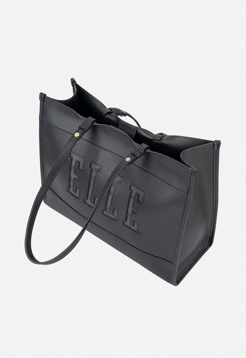 Elle - Cut Out Tote - Black