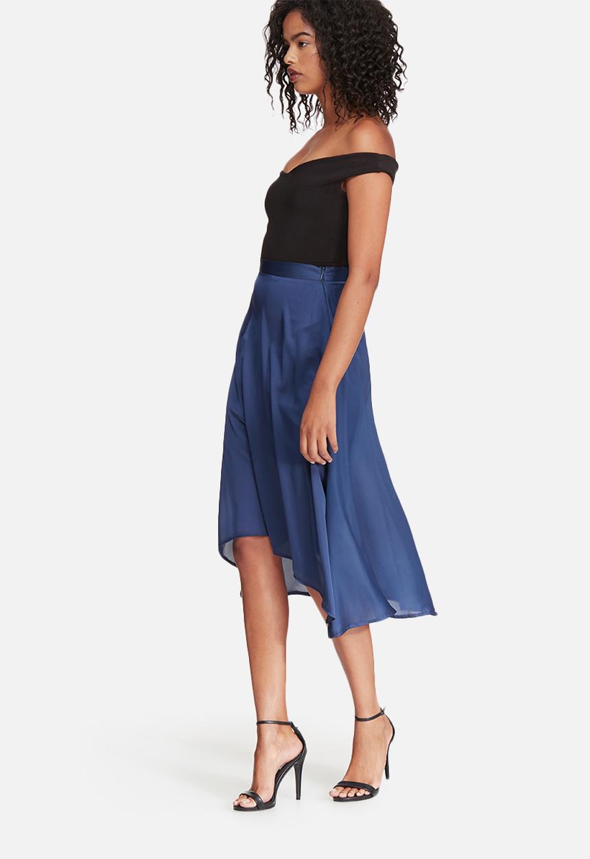 dailyfriday - Satin high low skirt with side slits