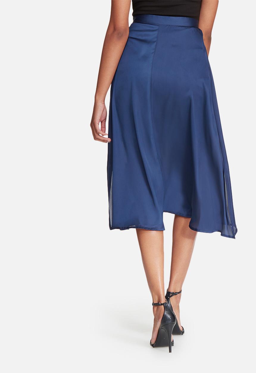 dailyfriday - Satin high low skirt with side slits