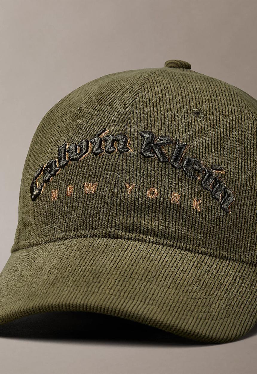 Calvin Klein - Corduroy Graphic Baseball Cap - Medieval Forest