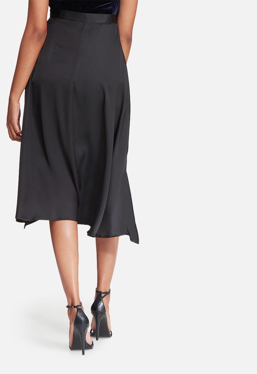 dailyfriday - Satin high low skirt with side slits