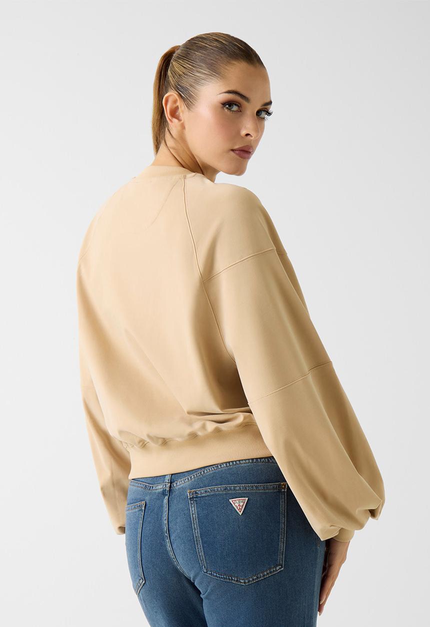 GUESS - Cn Mini 4G Logo Sweatshirt - Foamy Taupe