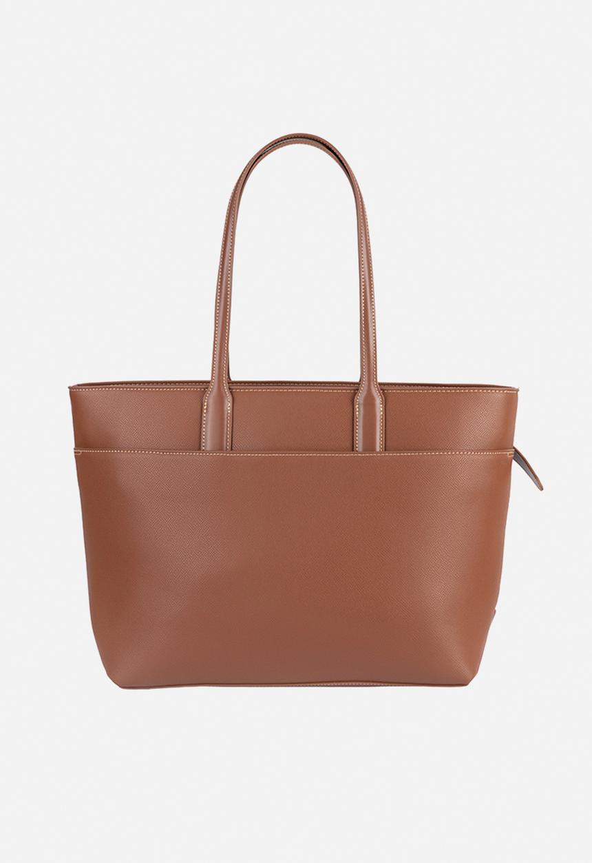 Elle - Belt Buckle Tote - Brown