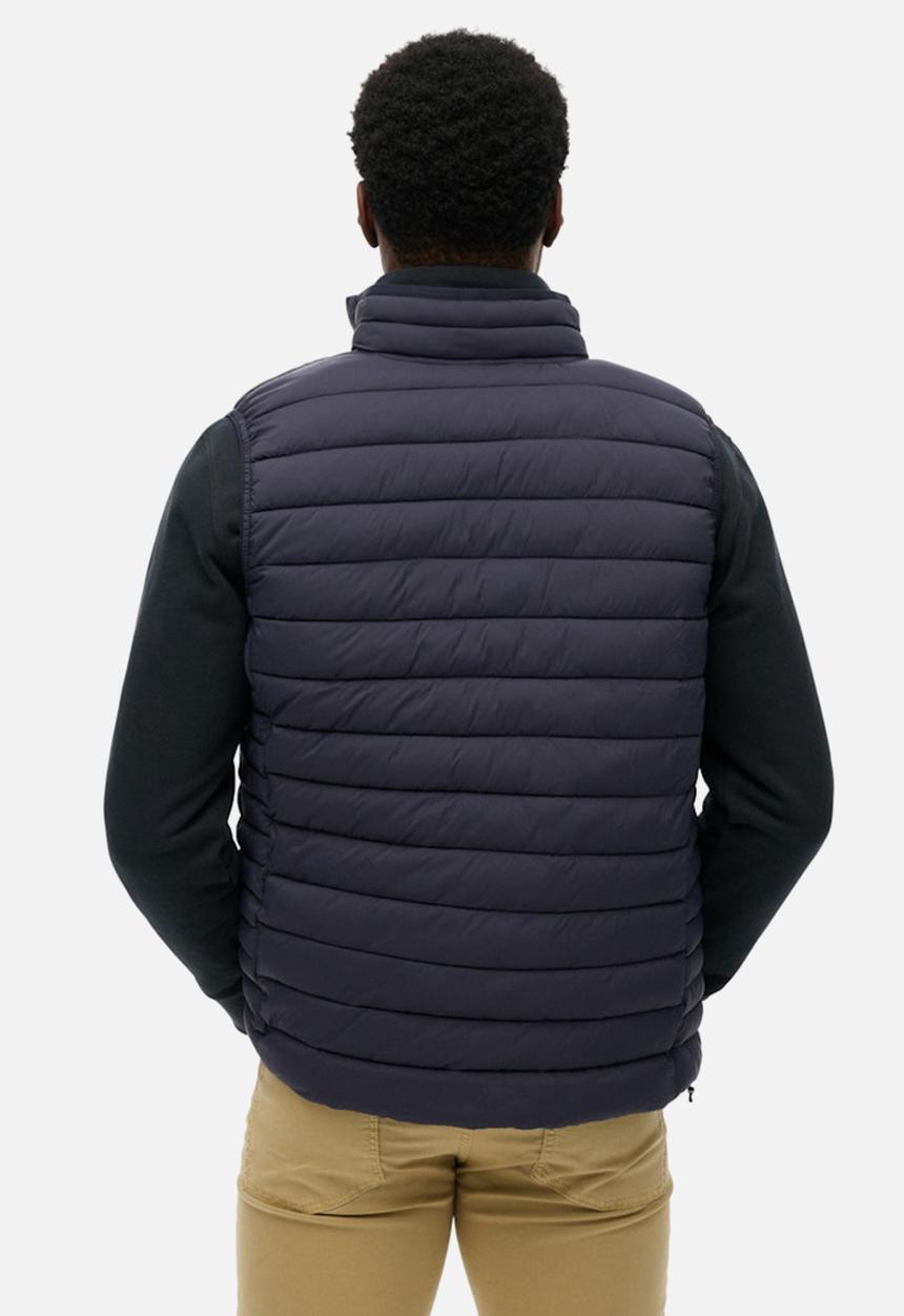 Superdry. - FUJI LITE PADDED GILET  - ECLIPSE NAVY