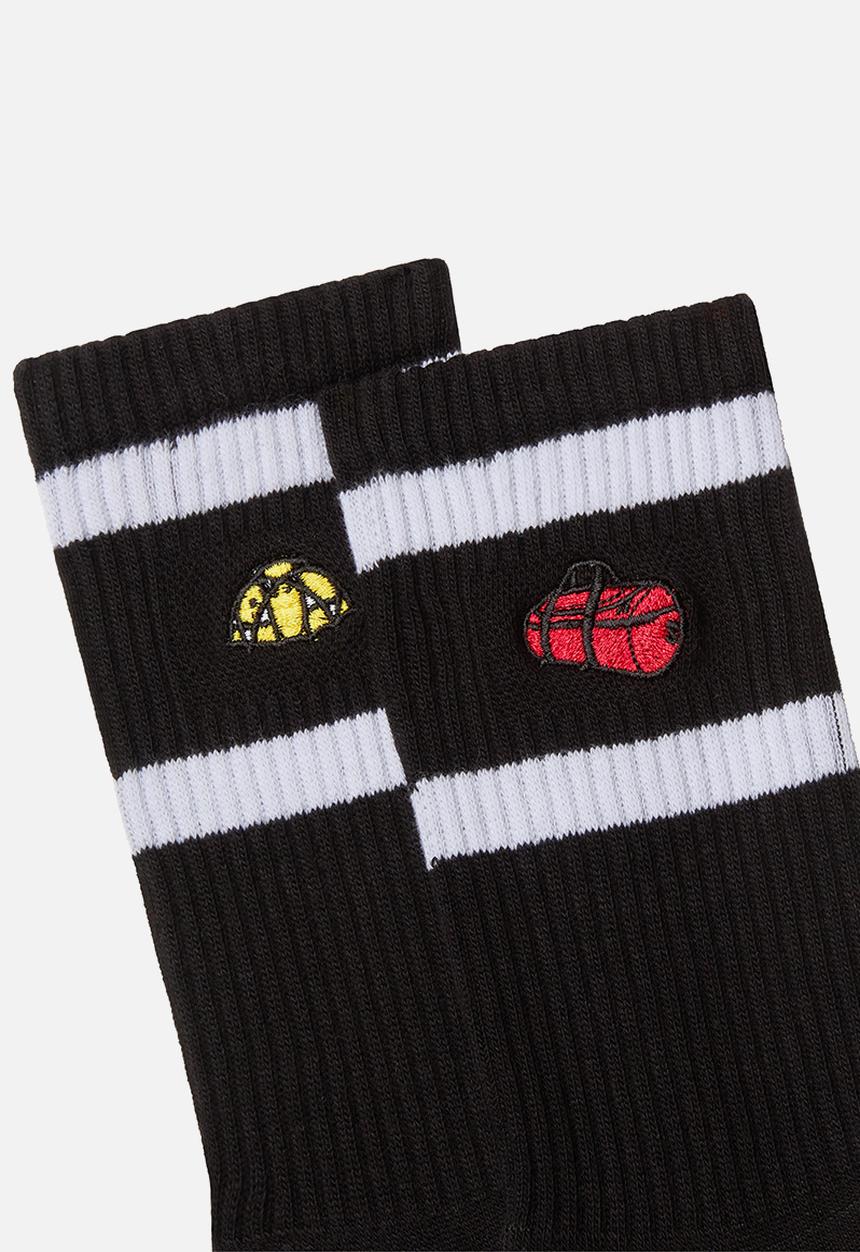 The North Face - Everyday Crew Tnf Icons Sock -2P - Tnf Black