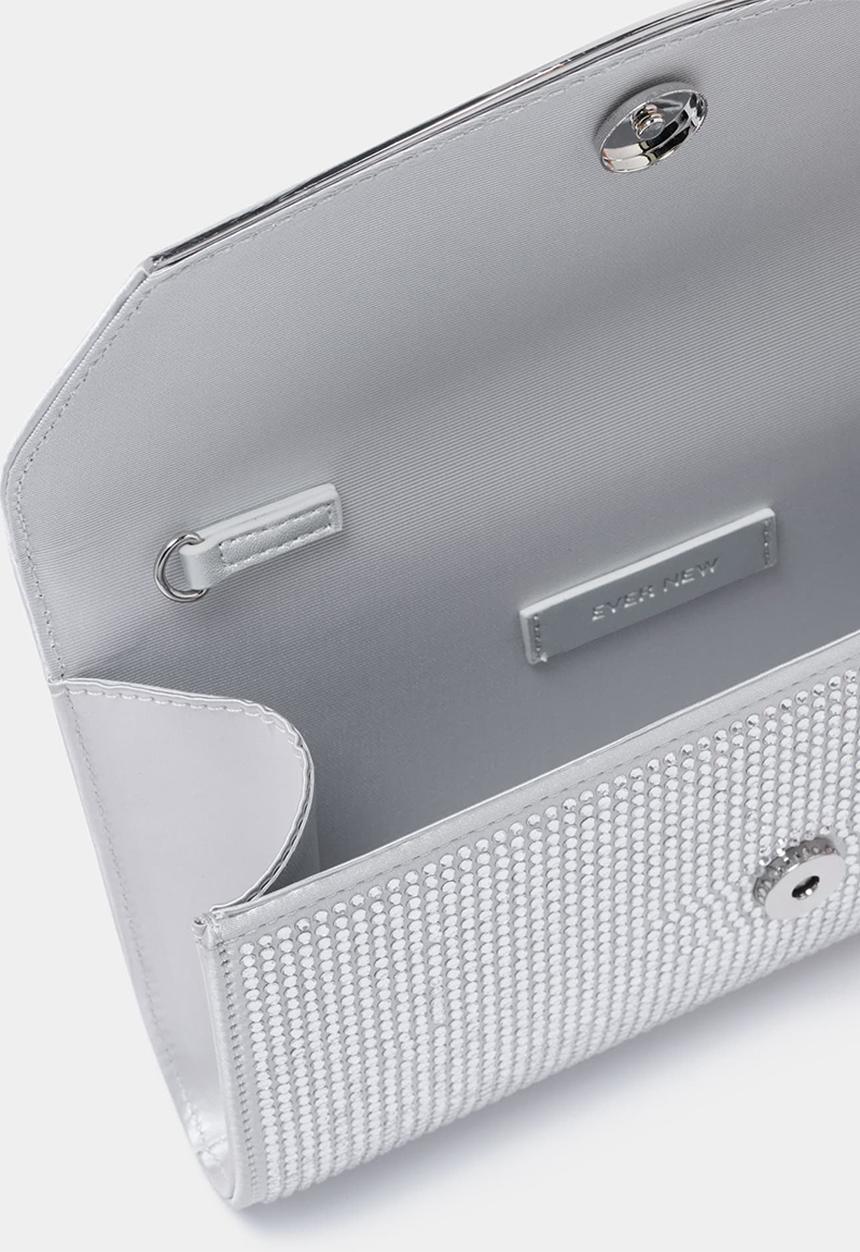 Forever New - Hillary Heatfix Clutch In Silver
