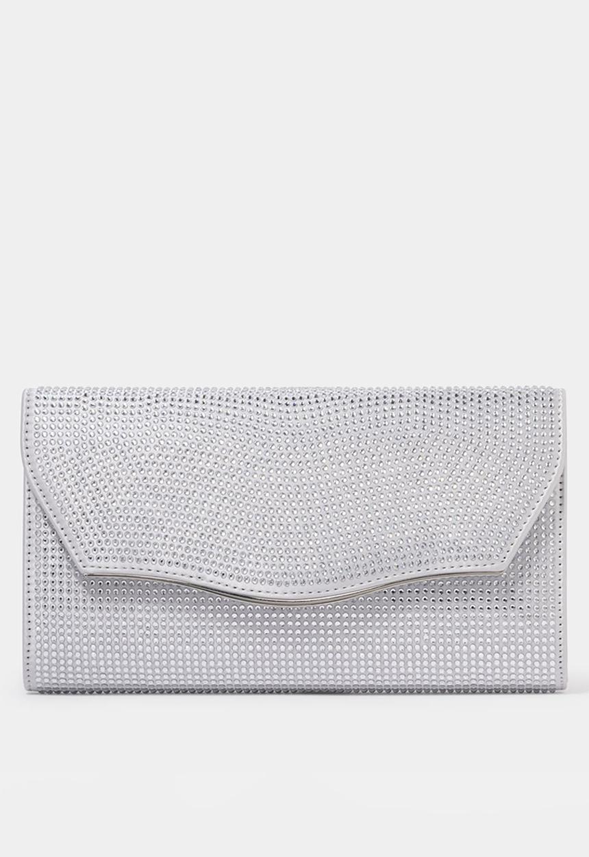 Forever New - Hillary Heatfix Clutch In Silver