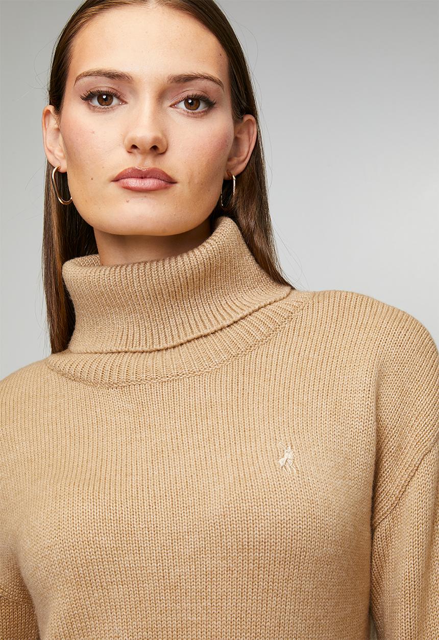POLO - Wmn May Ls Relaxed Jersey - Oatmeal