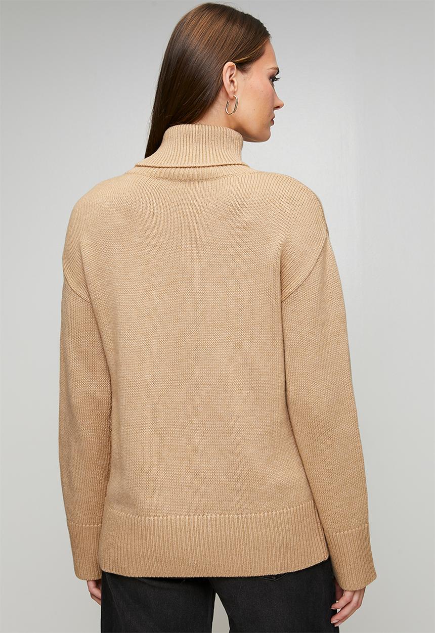 POLO - Wmn May Ls Relaxed Jersey - Oatmeal
