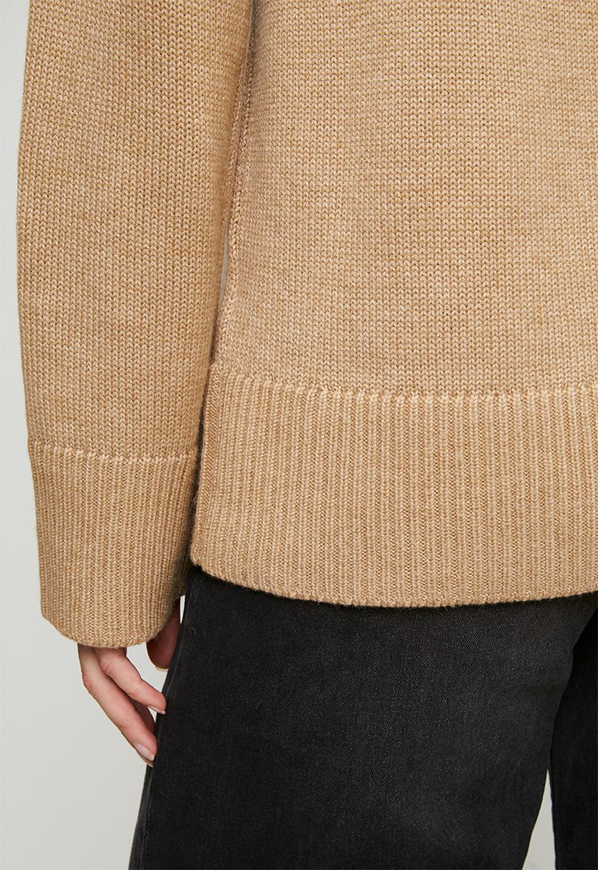 POLO - Wmn May Ls Relaxed Jersey - Oatmeal