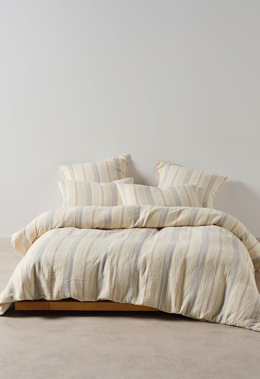 Linen House - Coolum Duvet Cover Set - Silver