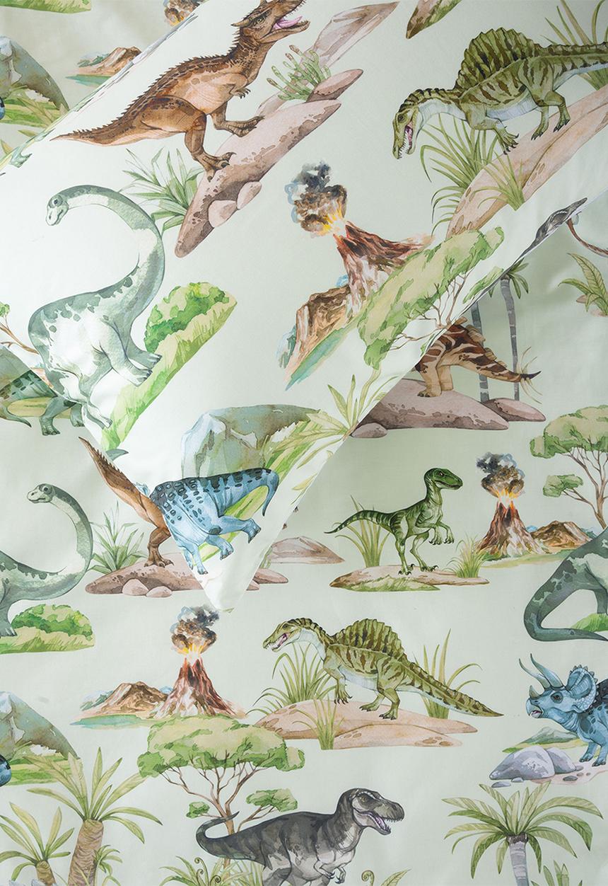 Linen House - Dino Kingdom Duvet Cover Set - Green