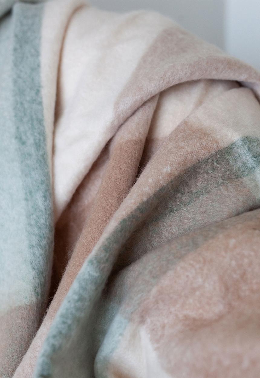 Linen House - Embrace Throw - Willow Blue