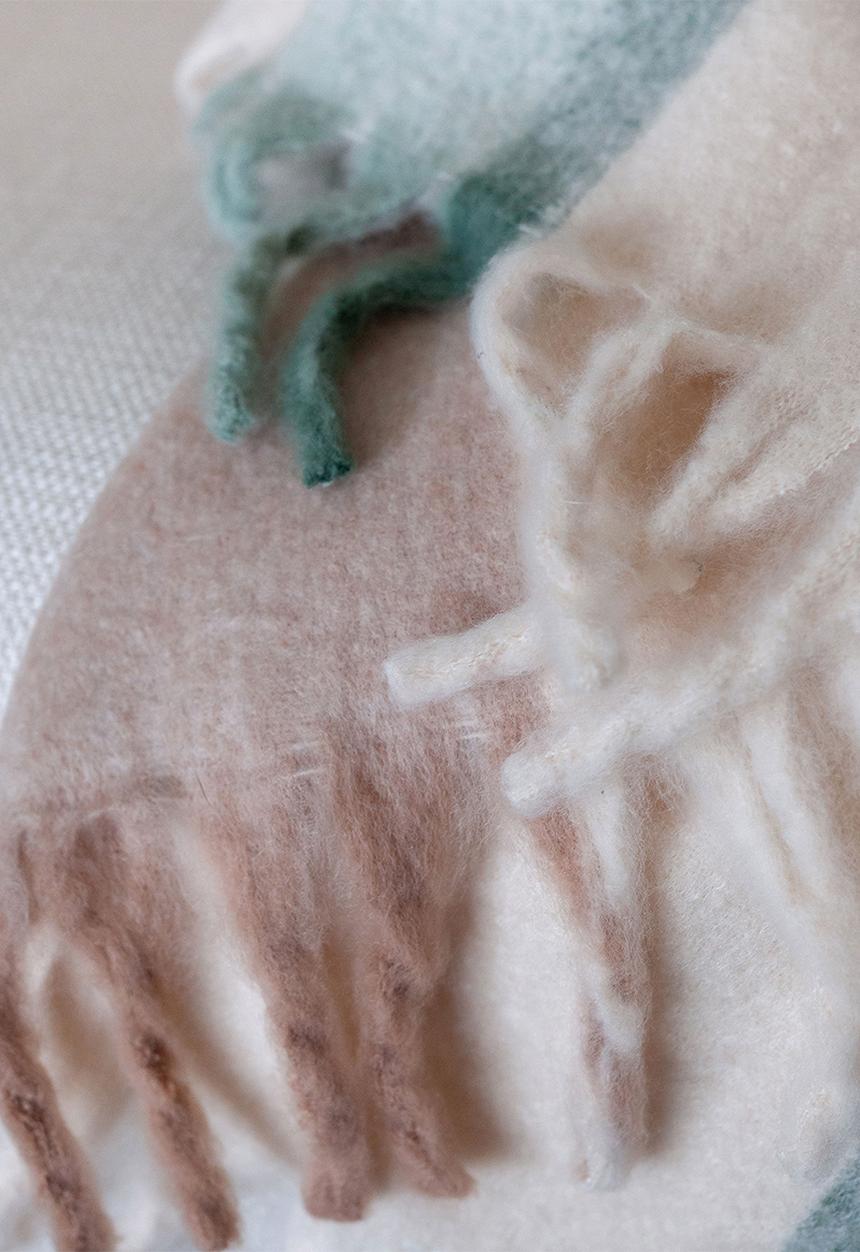 Linen House - Embrace Throw - Willow Blue