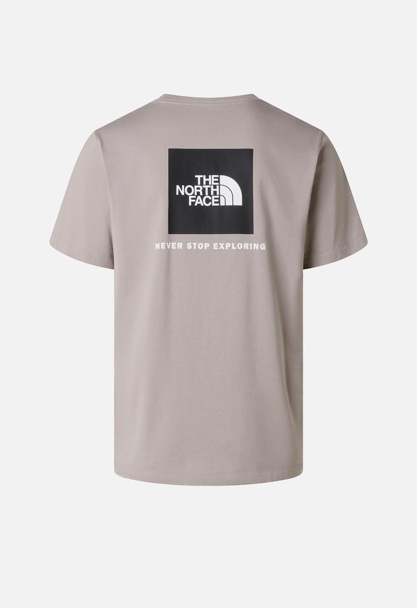 The North Face - M Evolution Box Nse Regular Short Sleeve Tee - Stone Slab