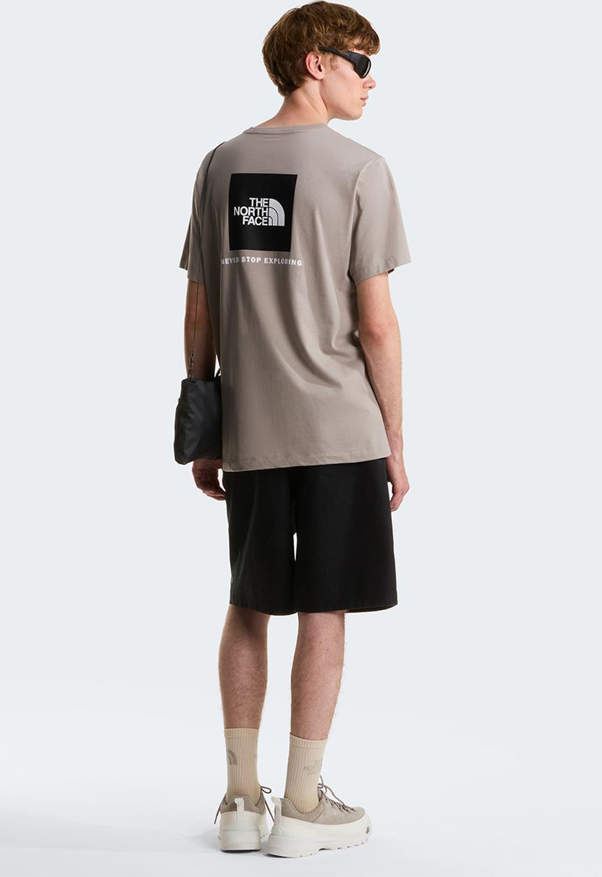 The North Face - M Evolution Box Nse Regular Short Sleeve Tee - Stone Slab