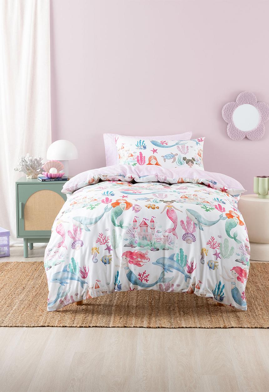 Linen House - Mermaid Splash Duvet Cover Set - Multi