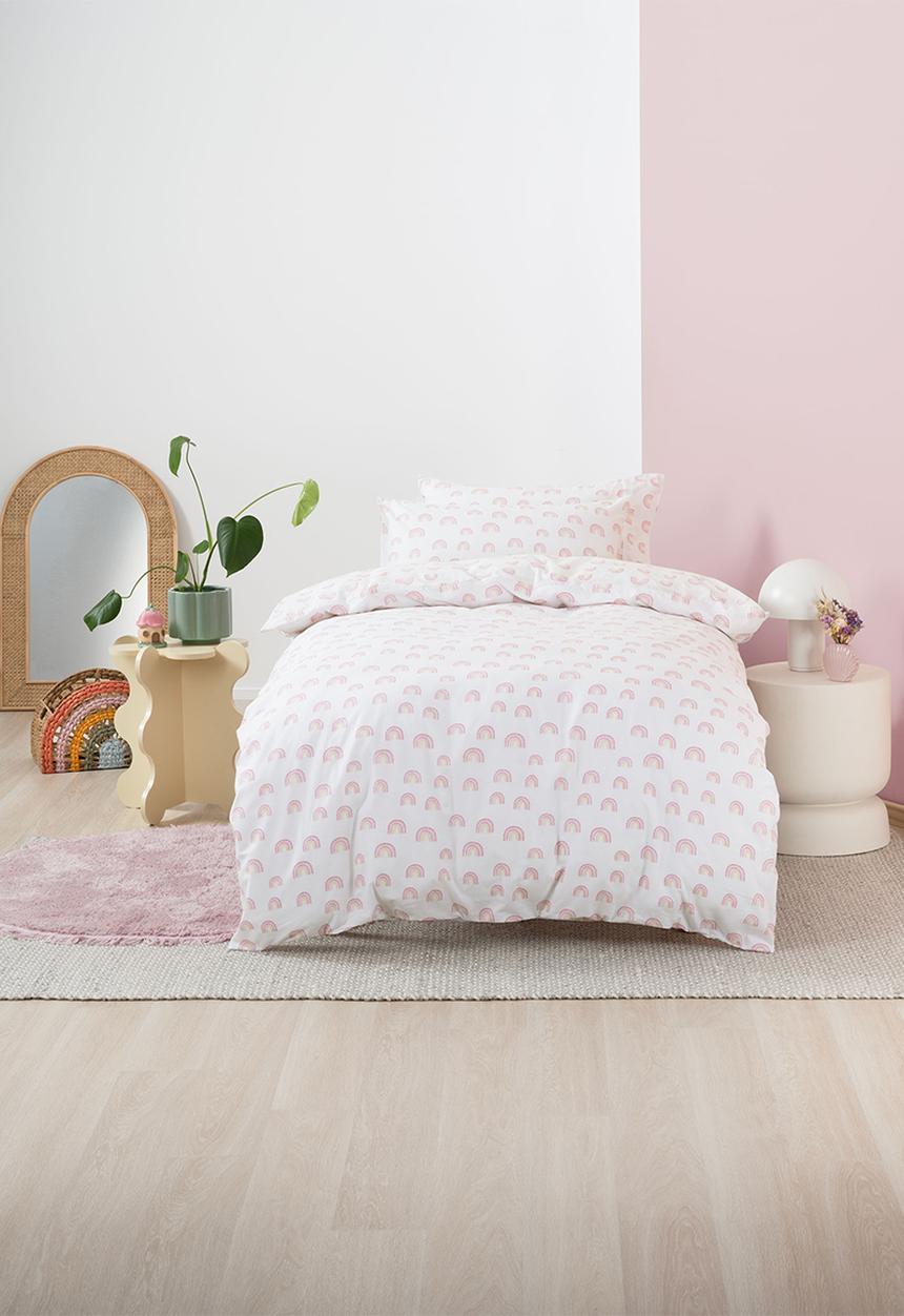 Linen House - Rainbow Magic Duvet Cover Set - Pink