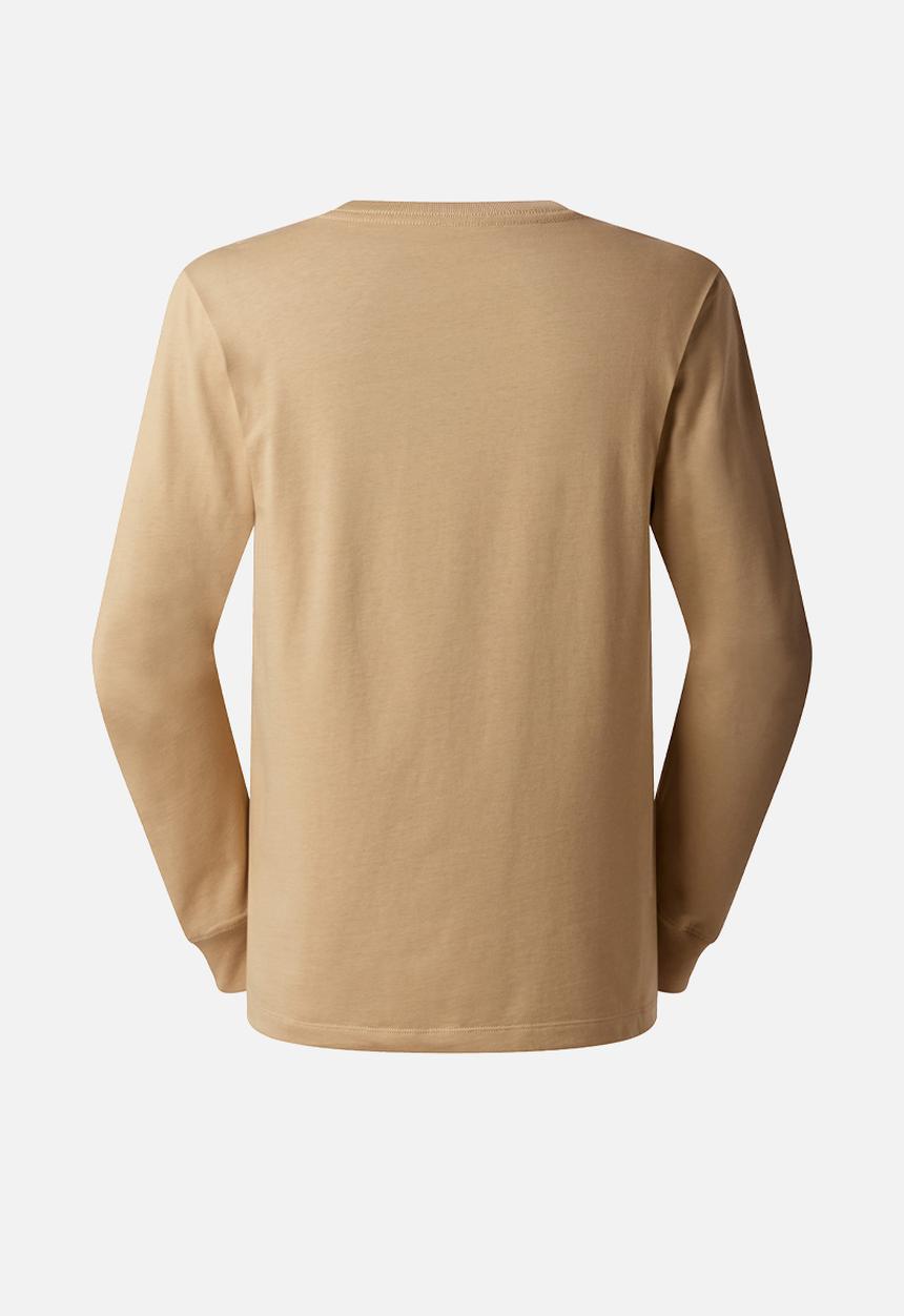 The North Face - M Evolution Simple Dome Regular Long Sleeve Tee - Khaki Stone