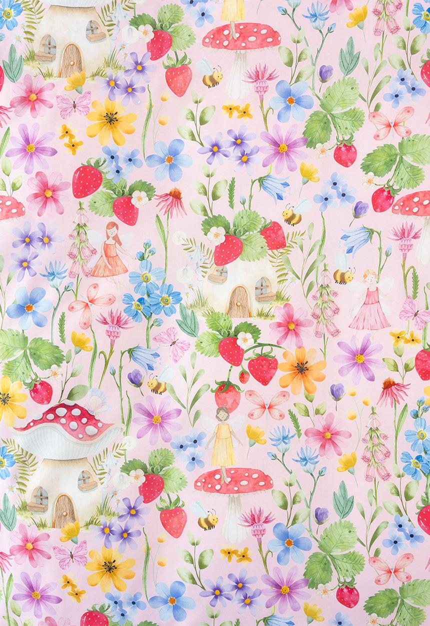 Linen House - Strawberry Meadow Duvet Cover Set - Pink