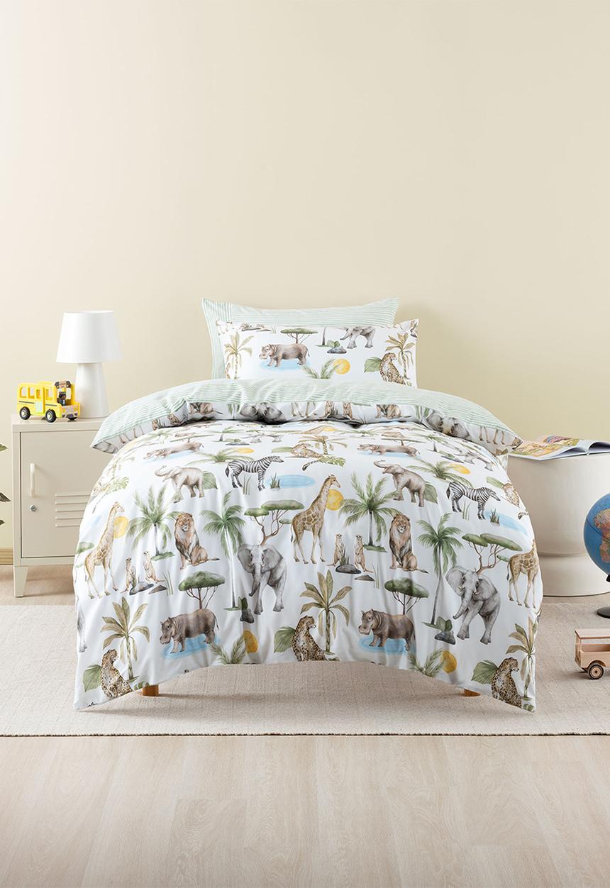 Linen House - Sunny Safari Duvet Cover Set - Multi 