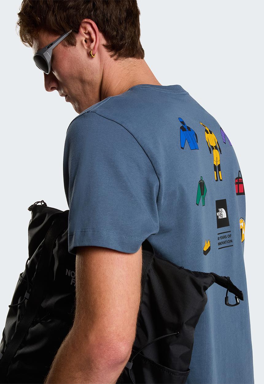 The North Face -  Icon Celebration Regular Short Sleeve Tee-Graphic - Granite Grey