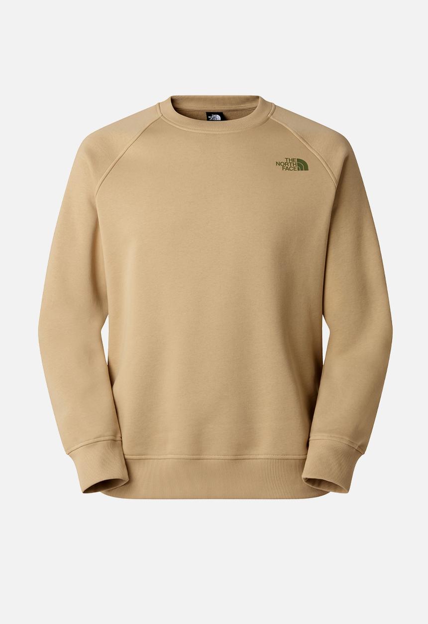 The North Face - Raglan Box Nse Regular Crew Sweatshirt  - Khaki Stone