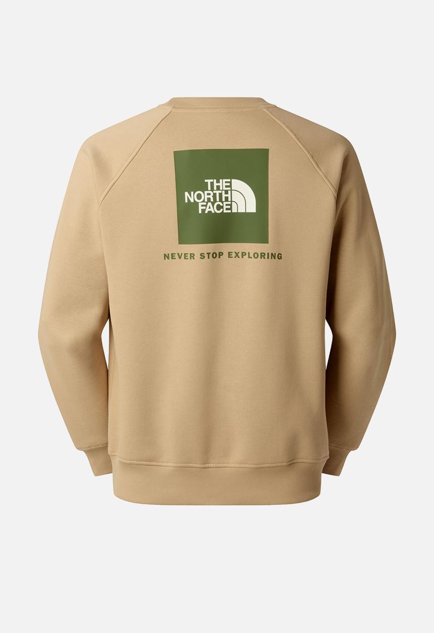 The North Face - Raglan Box Nse Regular Crew Sweatshirt  - Khaki Stone