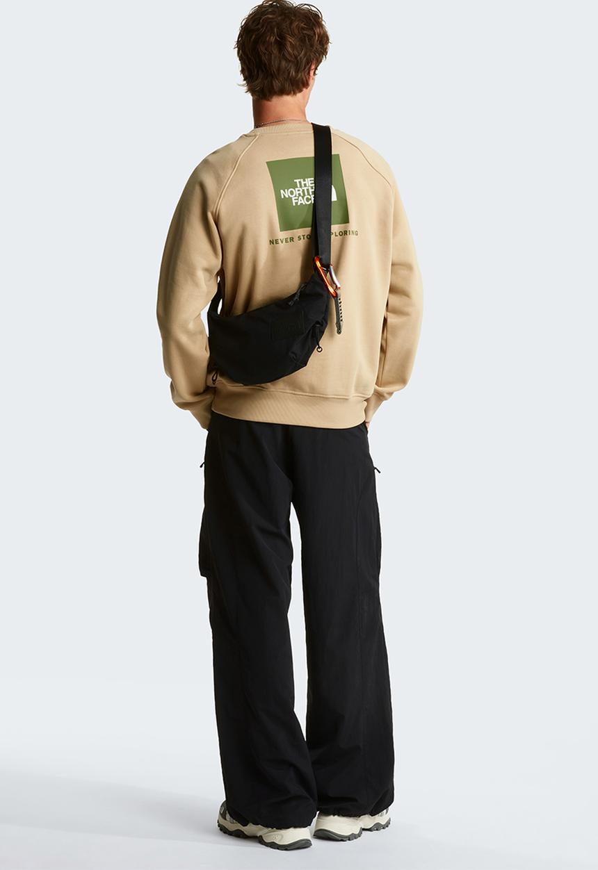 The North Face - Raglan Box Nse Regular Crew Sweatshirt  - Khaki Stone