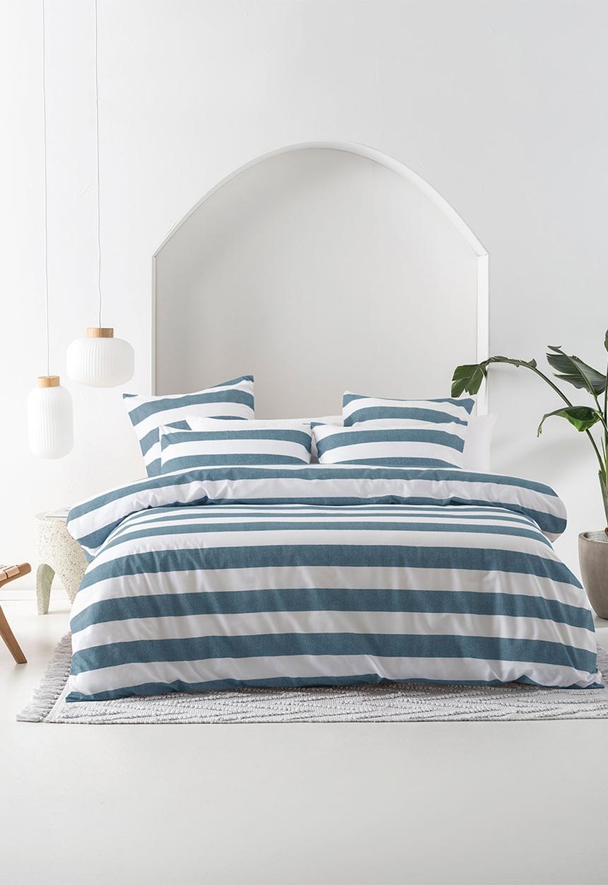 Linen House - Sydney Duvet Cover Set - Denim