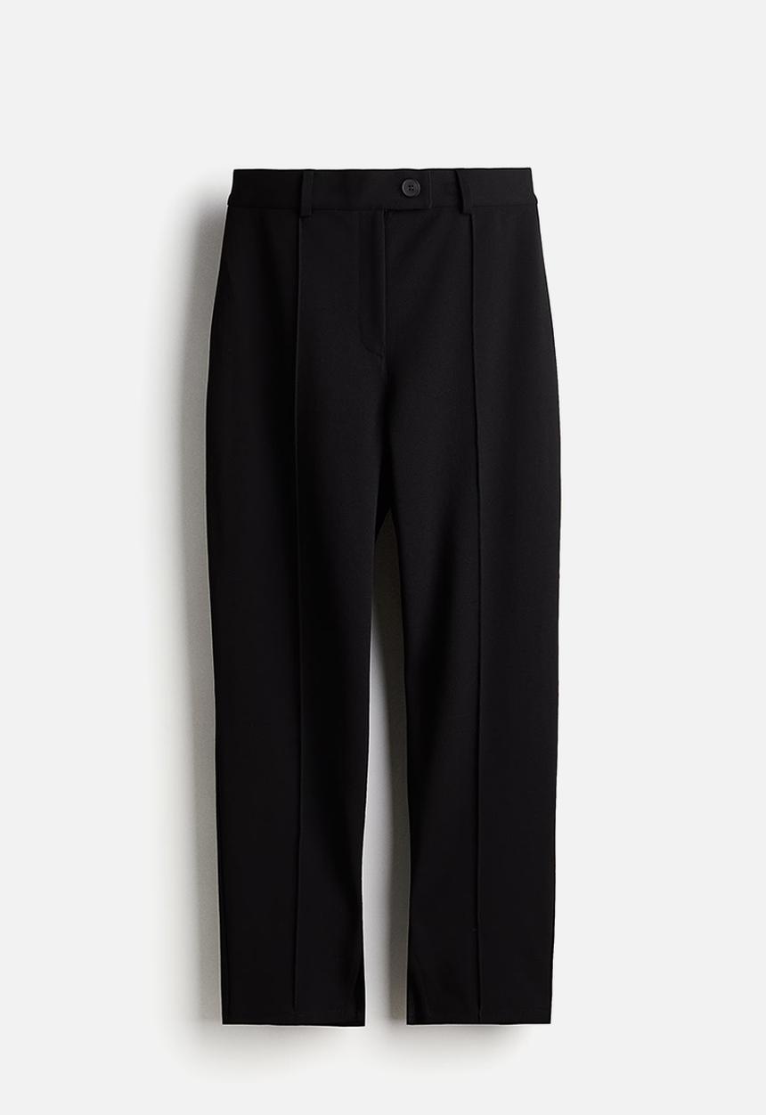 H&M - Crease-leg trousers - black