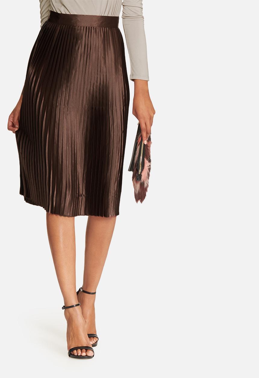 Glamorous - Pleated satin skirt