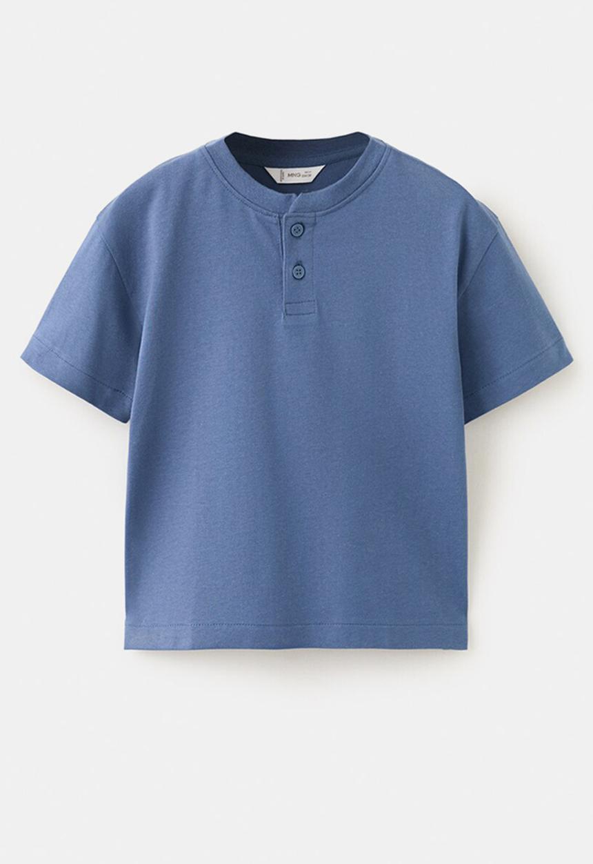 MANGO - T-Shirt PANIB - Medium Blue