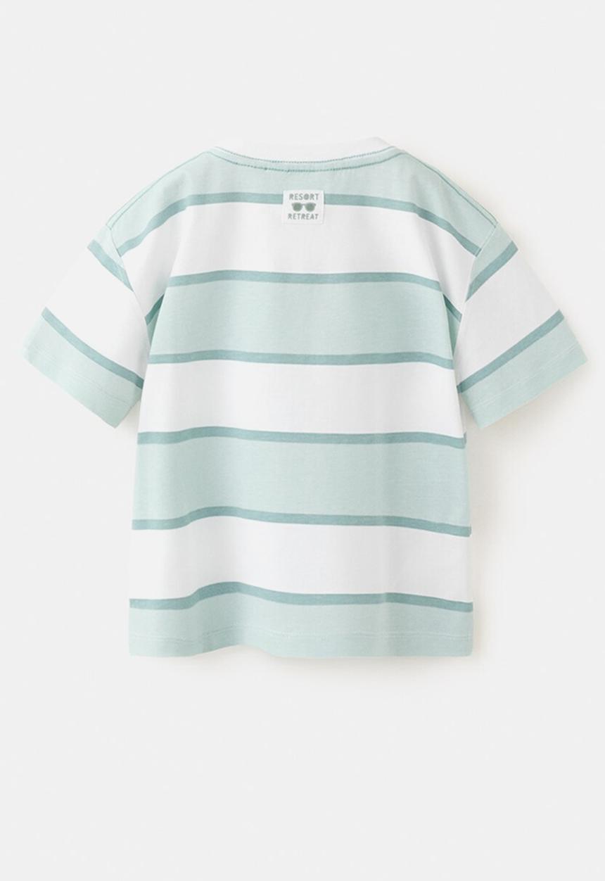 MANGO - T-Shirt MBERT - Turquoise / Aqua