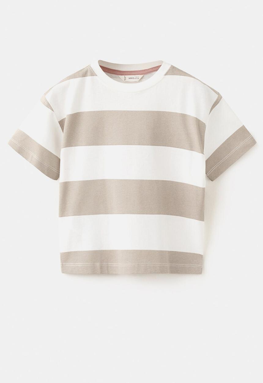 MANGO - T-Shirt RELAX - Medium Brown