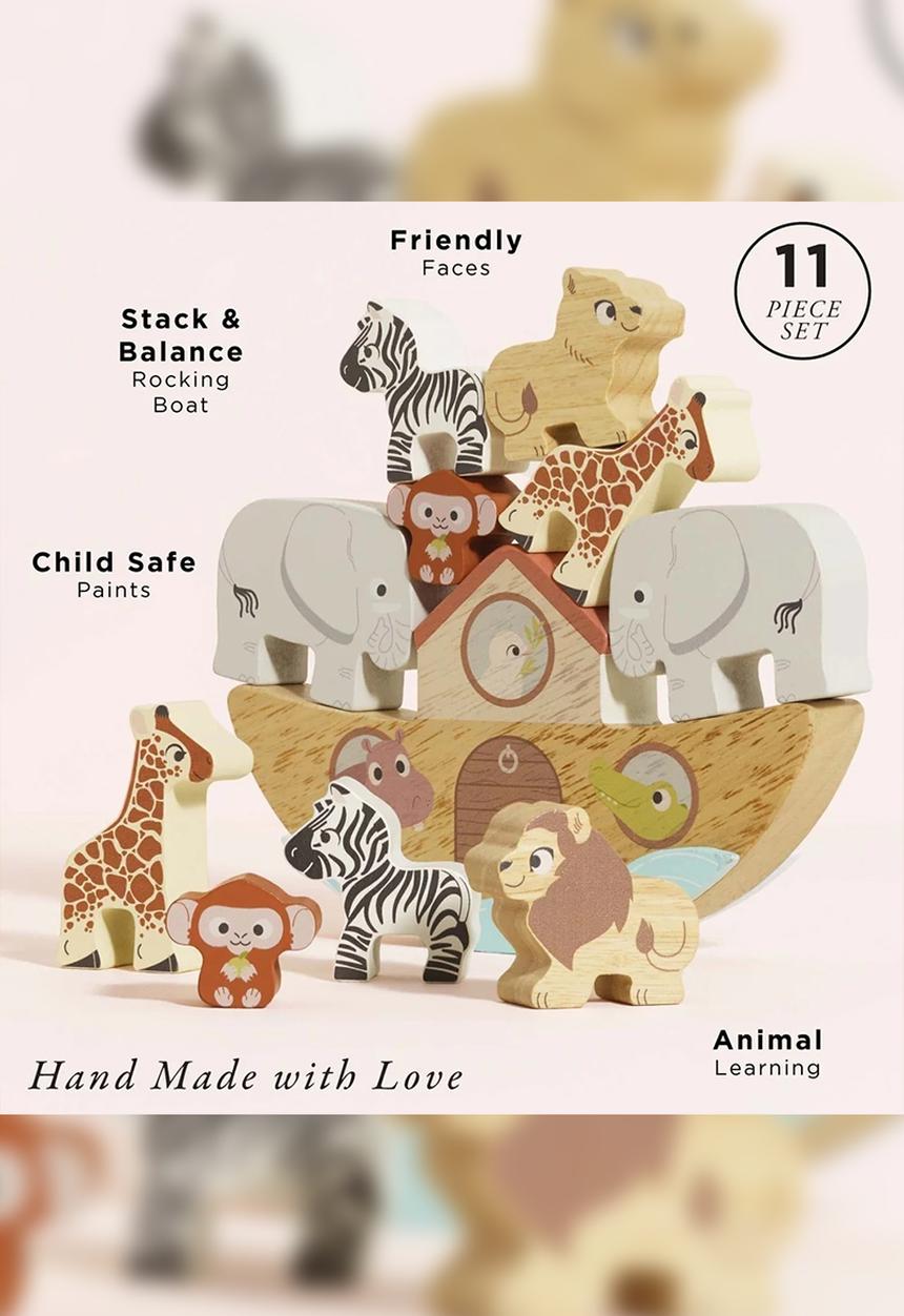 Le Toy Van - Noah's Balancing Ark Animal Stacker - multi