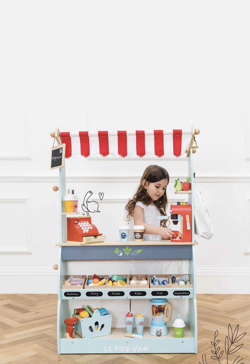 Le Toy Van - Wooden Shop & Cafe Market Stand - multi