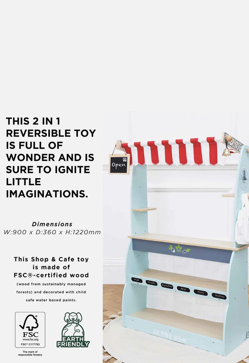 Le Toy Van - Wooden Shop & Cafe Market Stand - multi