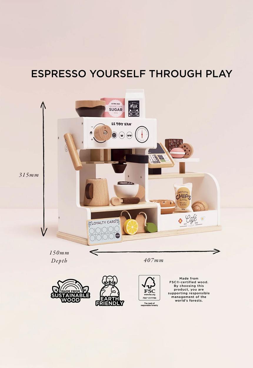 Le Toy Van - 18 Pcs Barista Cafe Shop Playset - multi