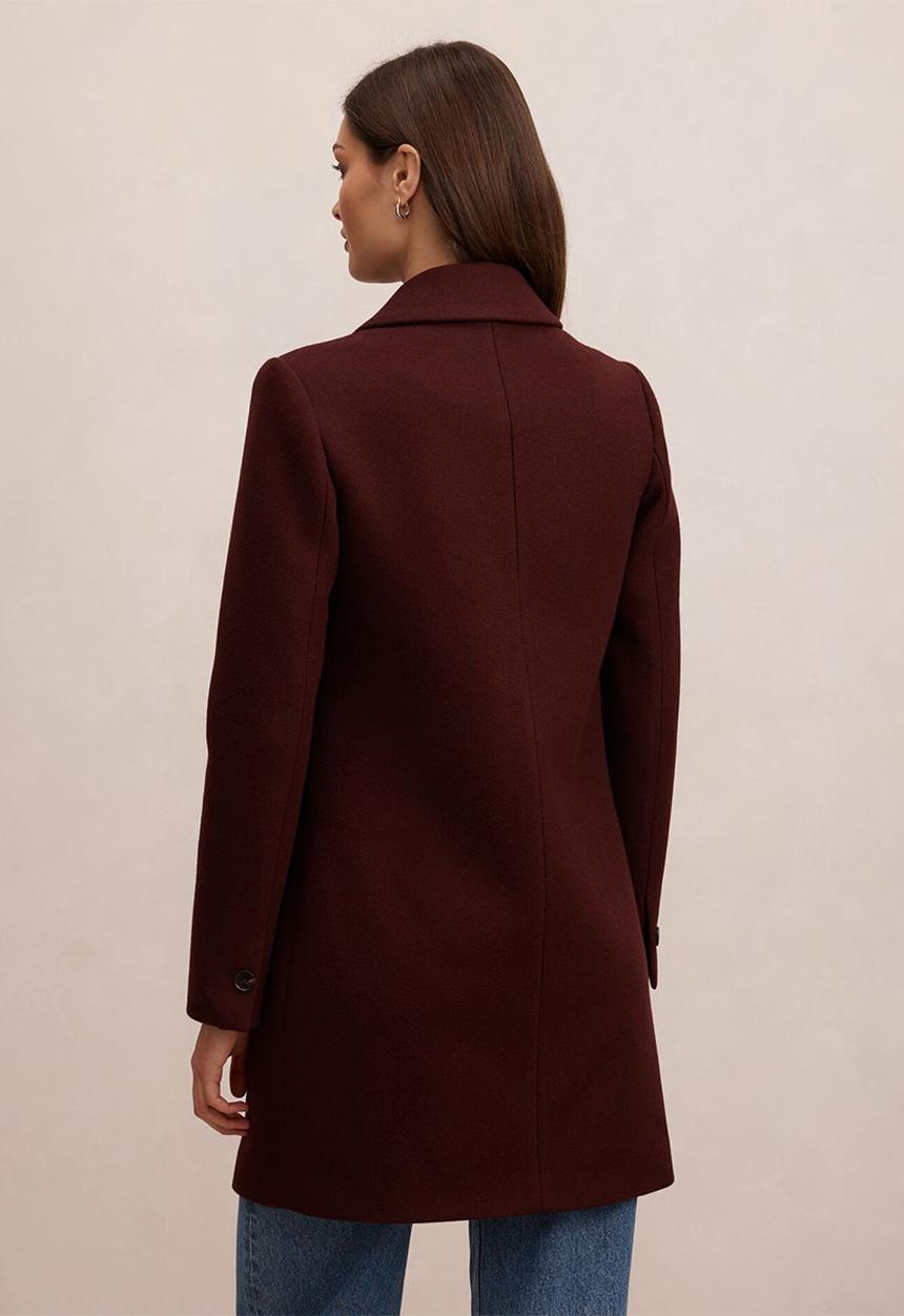 Forever New - Brianna coatigan in aubergine